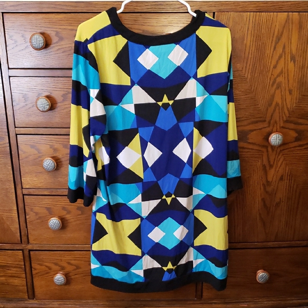 Style & Co. Multicolor Geometric Mini Dress - Picture 6 of 6